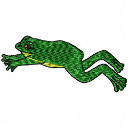 Frogs Embroidery Design 7